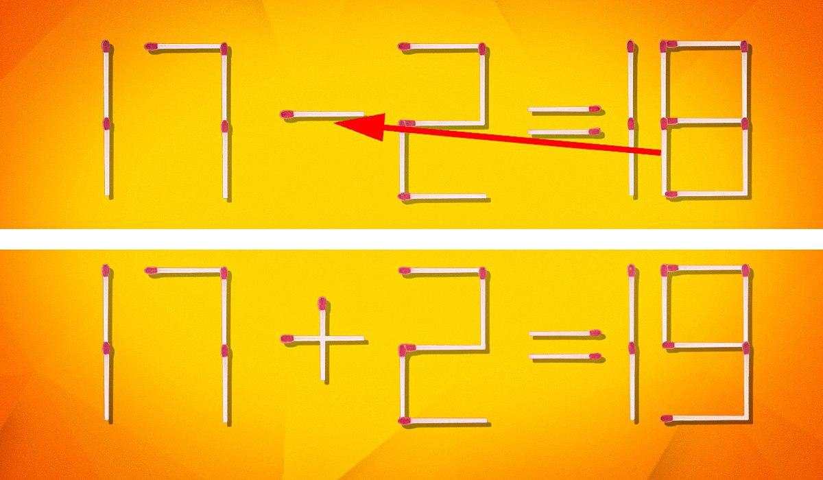 Hvor skal man flytte 1 tændstik for at gøre ligheden korrekt: et fascinerende puslespil